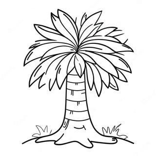 Färgglad Chicka Chicka Boom Boom Träd Målarbild | Chicka Chicka Boom Boom målarbild