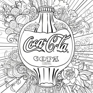 Coca Cola Logotyp Målarbild | Coca Cola målarbild