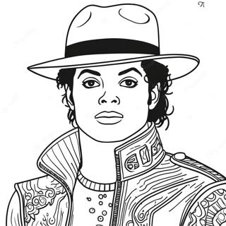 Michael Jackson färgläggningssida | Michael Jackson målarbild