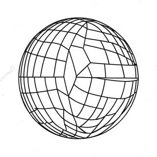 Glittrande Disco Ball Färgläggningssida | Diskokula målarbild