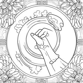 Yom Kippur Symbolisk Målarbild | Yom Kippur målarbild
