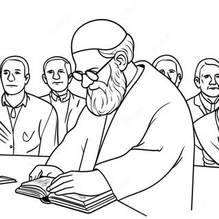 Yom Kippur Bönservice Målarbild | Yom Kippur målarbild