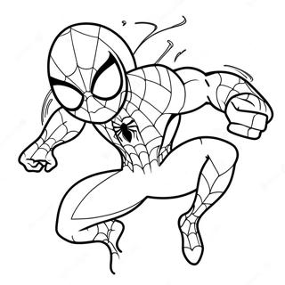 Spiderman Sonic färgläggningssida | Spindelmannen Sonic målarbild