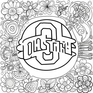 Ohio State-logotyp färgläggningssida | Ohio State målarbild