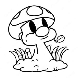 Mario Svamp Färgläggningssida | Mario Svamp målarbild