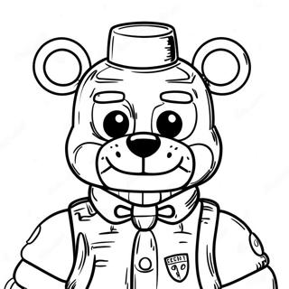 FNAF Security Breach Logotyp Målarbild | FNAF Säkerhetsbrott målarbild