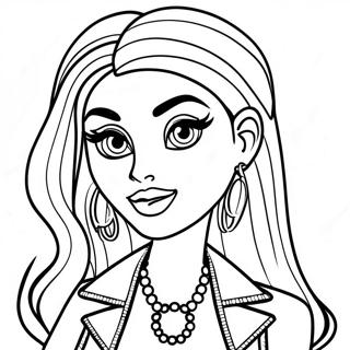 Mode Bratz färgläggningssida | Mode Bratz målarbild