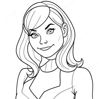 Gwen Stacy färgläggningssida | Gwen Stacy målarbild