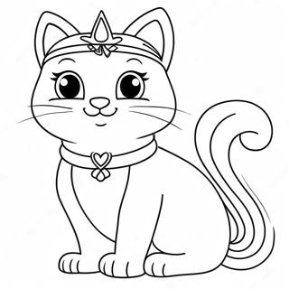 Prinsessan Kitty Målarbild | Prinsessa Katt målarbild