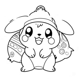 Jul Pokemon Målarbild | Jul Pokemon målarbild