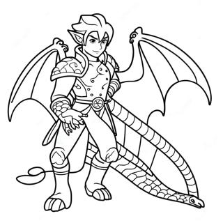 Drake Prins Målarbild | Drakprinsen målarbild