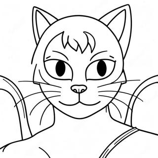 Cat Noir målarbild | Katt Noir målarbild