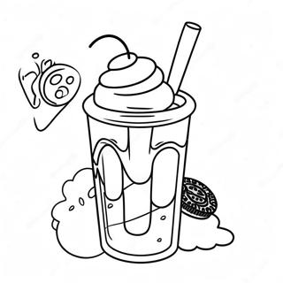 Oreo Milkshake Målarbild | Oreo målarbild