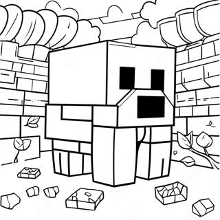 Minecraft Färgläggningssida | Minecraft målarbild