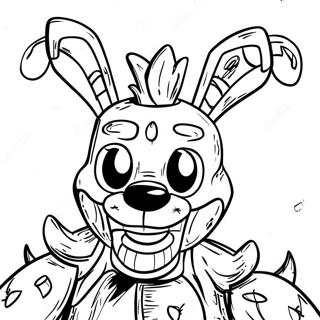 Springtrap FNAF Målarbild | Springtrap FNAF målarbild