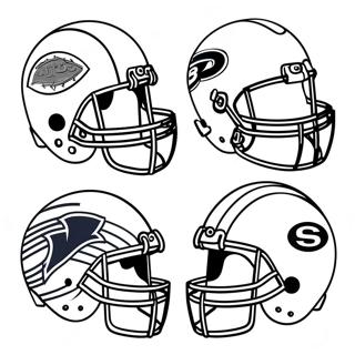 NFL Hjälmar Målarbild | NFL Hjälmar målarbild