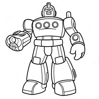 Räddningsrobotar Färgläggningssida | Räddningsrobotar målarbild
