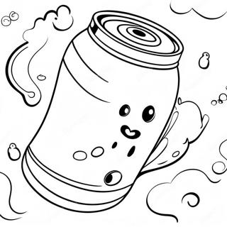 Kolsyrad Soda Burk Målarbild | Läsk målarbild