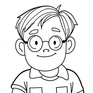 Big Nate färgläggningssida | Stora Nate målarbild
