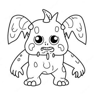Ful Monster Färgläggningssida | Ful målarbild