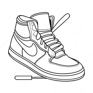 Cool Sneaker Design Färgläggningssida | Sneaker målarbild