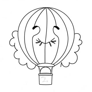 Glad 2-årsdag ballong färgläggningssida | Glad 2-årsdag målarbild