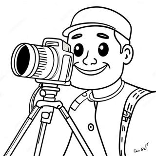Kameraman Skibidi Målarbild | Kameraman Skibidi målarbild