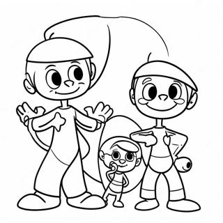 Jetsons Familj Målarbild | Jetsons målarbild