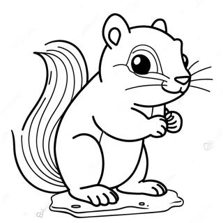 Större chipmunk Målarbilder