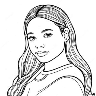 Olivia Rodrigo Färgläggningssida | Olivia Rodrigo målarbild