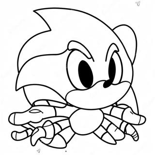 Sonic Spiderman målarbild | Sonic Spiderman målarbild