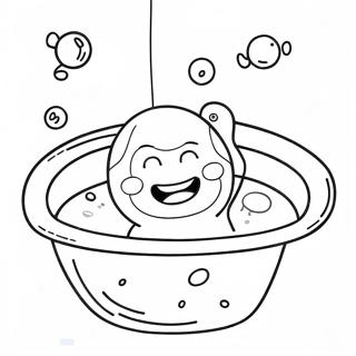 Glad Bubbelbad Färgläggningssida | Bubble Skincare målarbild