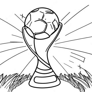 VM i fotboll färgläggningssida | VM Fotboll målarbild