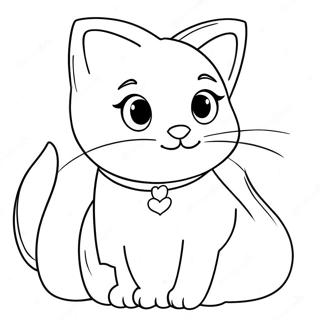 Katt Valentine Målarbild | Katt Valentine målarbild