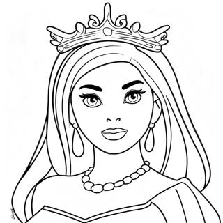 Elegant Roblox Royale High Prinsessa Målarbild | Roblox Royale High målarbild