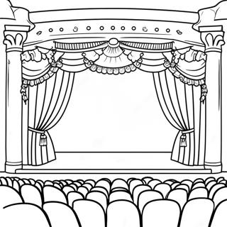 Teater Scen Målarbild | Teater målarbild