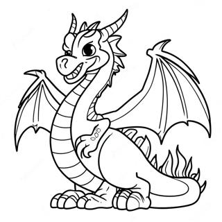 Elddrake Målarbild | Elddrake målarbild