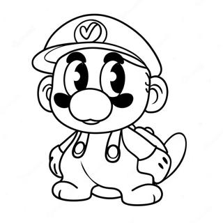 Cappy Mario Odyssey Målarbild | Cappy Mario Odyssey målarbild