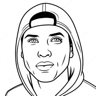 Eminem färgläggningssida | Eminem målarbild