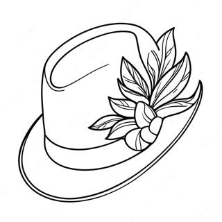Hatt målarbok | Hatt målarbild