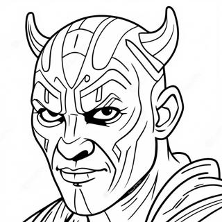 Darth Maul Målarbok | Darth Maul målarbild