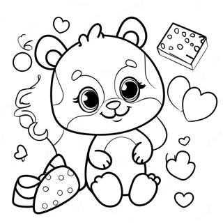 Baby Shower ABC Målarbild | Baby Shower ABC målarbild