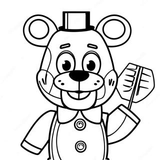 Puppet FNAF Målarbild | Puppet FNAF målarbild