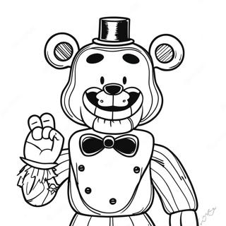 Skrämmande Puppet FNAF Målarbild | Puppet FNAF målarbild