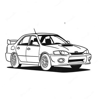 Subaru målarbok | Subaru målarbild
