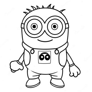 Lila minion målarbok | Lila Minion målarbild
