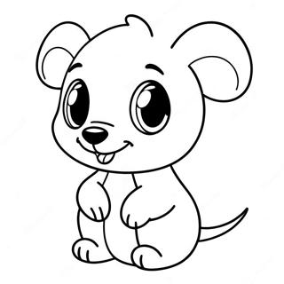 Söta Disney Baby Djur Färgläggningssida | Disney Baby målarbild