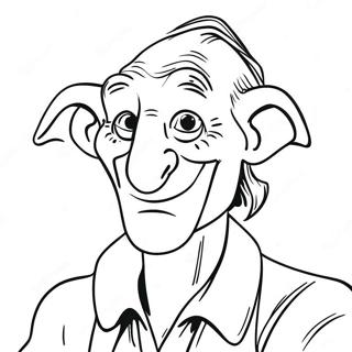 BFG Jätte med Vänlig Leende Målarbild | BFG målarbild