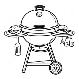 BBQ Grill Målarbild | Grillfest målarbild