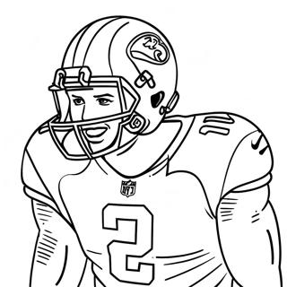 Odell Beckham Jr Action Pose Målarbild | Odell Beckham Jr målarbild